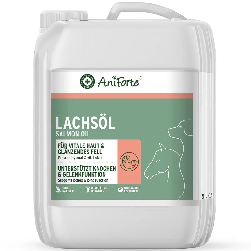 AniForte® Lachsöl – natürliche Omega-3-Quelle für Fell, Haut & Immunsystem | in 4 Größen