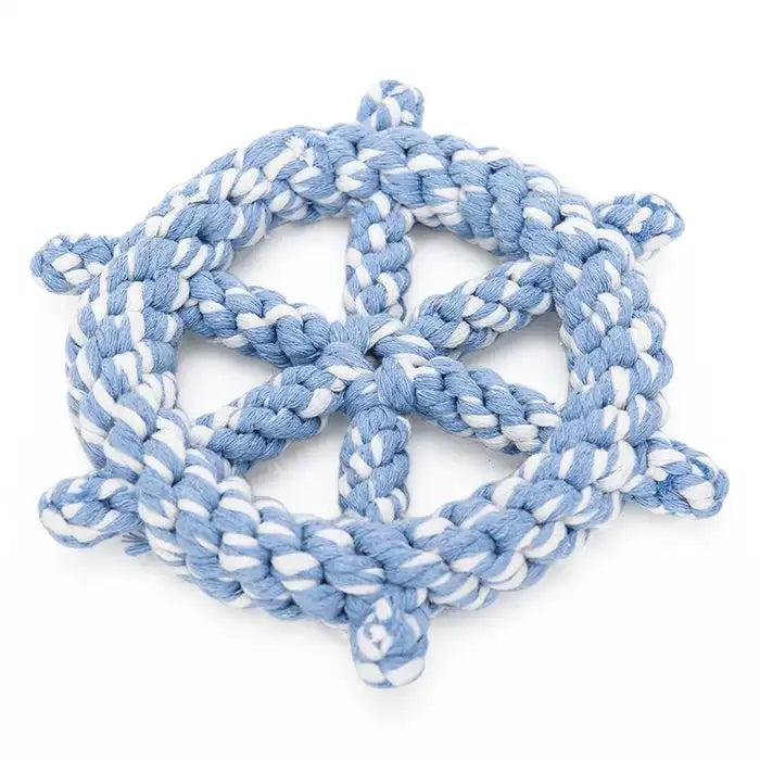 Reedog Steuerrad Tau-Spielzeug | robustes Zerrspielzeug für große Hunde (22 cm)