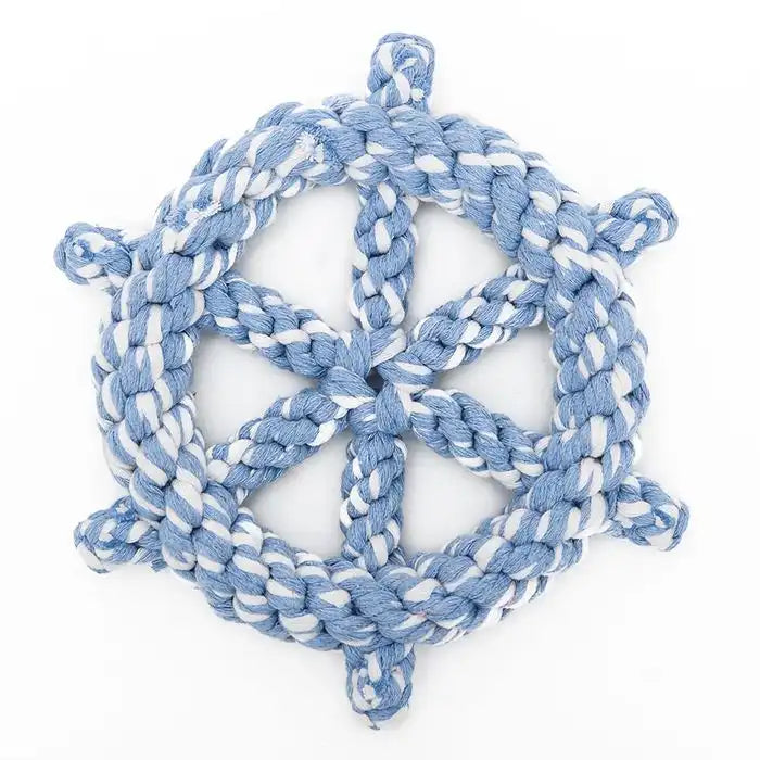 Reedog Steuerrad Tau-Spielzeug | robustes Zerrspielzeug für große Hunde (22 cm)