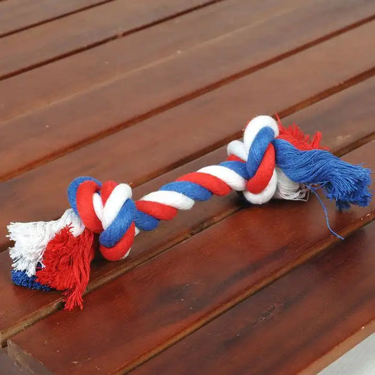 Baumwoll-Kauknoten-Seil | robustes Hundespielzeug für große Hunde | 2 Farben erhältlich